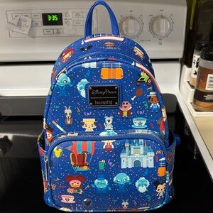 Loungefly Disney Parks Blue Character Mini Backpack